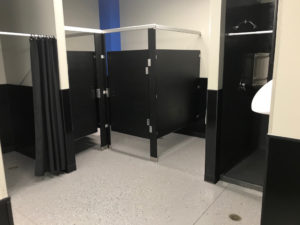 Clean bathroom stalls - Train Hard Fitness 8180 Oswego Rd. Liverpool, NY 13090 315-409-4764