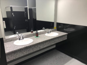 Clean bathroom sink - Train Hard Fitness 8180 Oswego Rd. Liverpool, NY 13090 315-409-4764