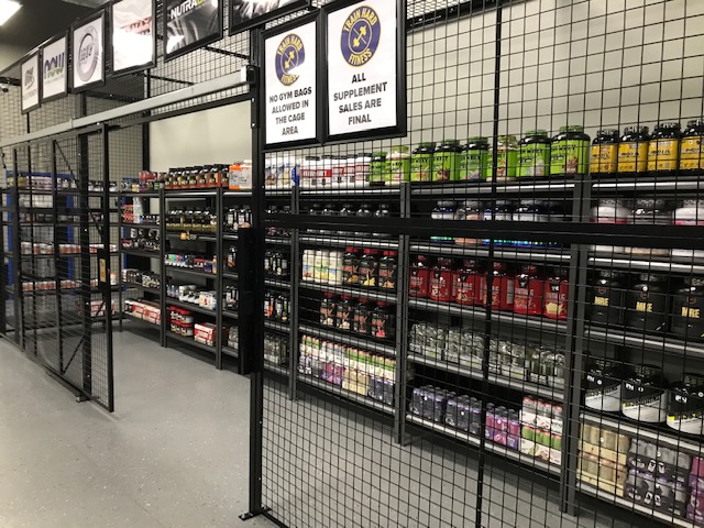 supplement cage - Train Hard Fitness 8180 Oswego Rd. Liverpool, NY 13090 315-409-4764
